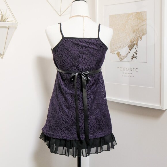 Purple Lace Babydoll Cami Top 🔮 - Picture 7 of 8